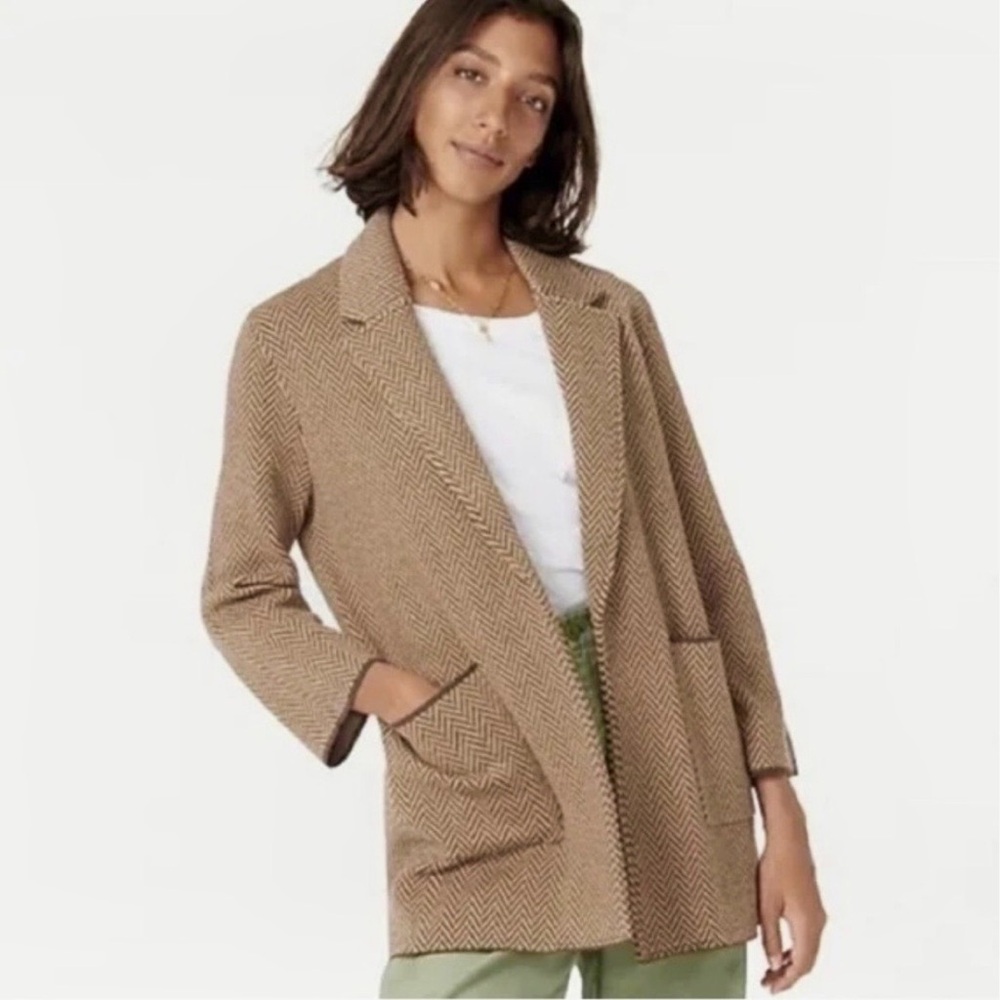 J. Crew Sophie herringbone sweater blazer